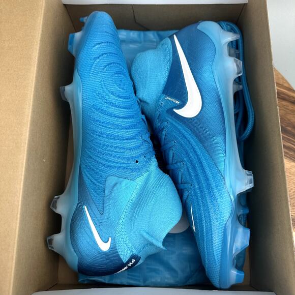 Nike Phantom Luna II Elite FG Men's Size 10 Blue Fury White Soccer FJ2572-400 - Picture 8 of 9